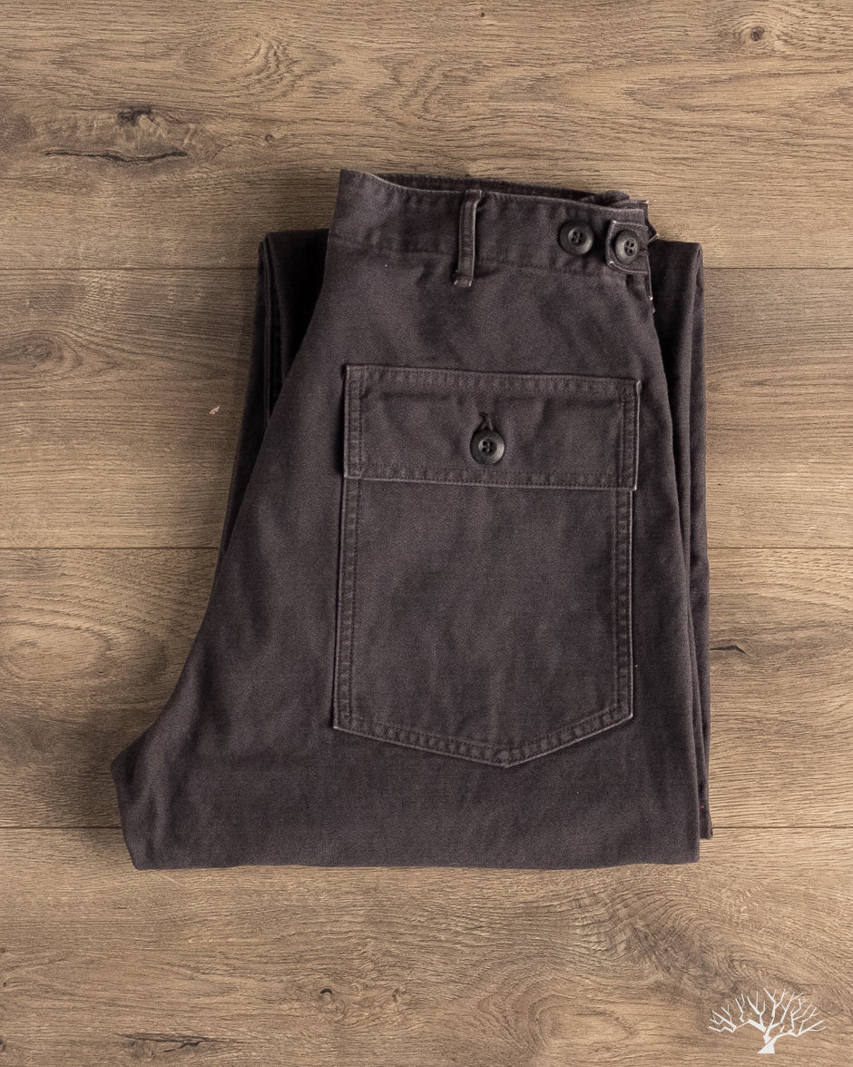 orSlow オアスロウ VINTACEFITARMYTROWSERS orSlow - Regular Fit Fatigue Pants - Black Stone – Withered Fig