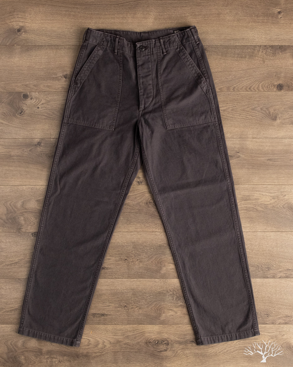 orslow ファティーグパンツ　black storn wash orSlow - Regular Fit Fatigue Pants - Black Stone – Withered Fig