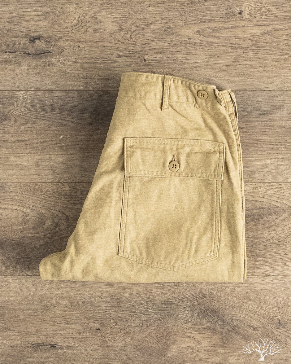 orslow US ARMY FATIGUE PANTS ベージュ S orSlow - Regular Fit Fatigue Pants - Sand Beige – Withered Fig