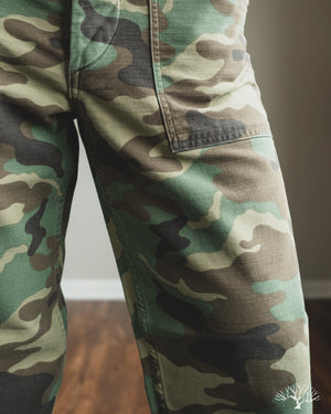 orSlow Regular Fit Fatigue Pants - Woodland Camo