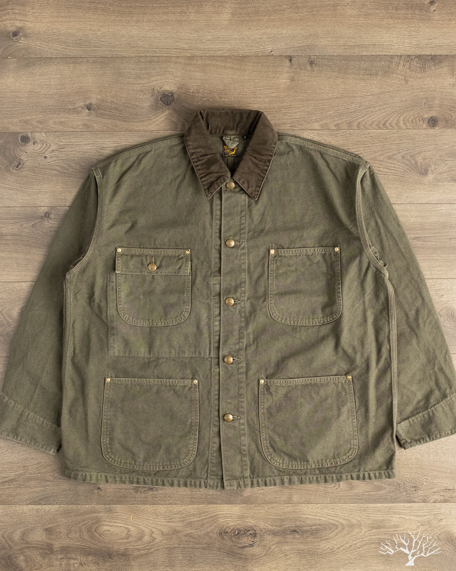 orSlow - Relaxed Fit Oxford Coverall - Army Green – Withered Fig orSlow - Relaxed Fit Oxford Coverall - Army Green – Withered Fig