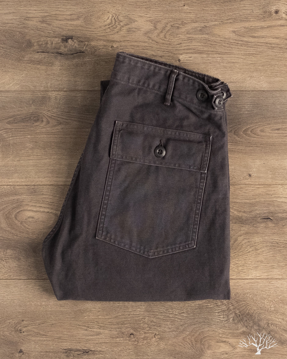 orSlow - Slim Fit Fatigue Pants - Black Stone – Withered Fig