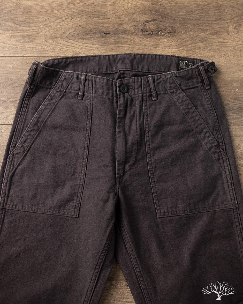 orSlow - Slim Fit Fatigue Pants - Black Stone – Withered Fig