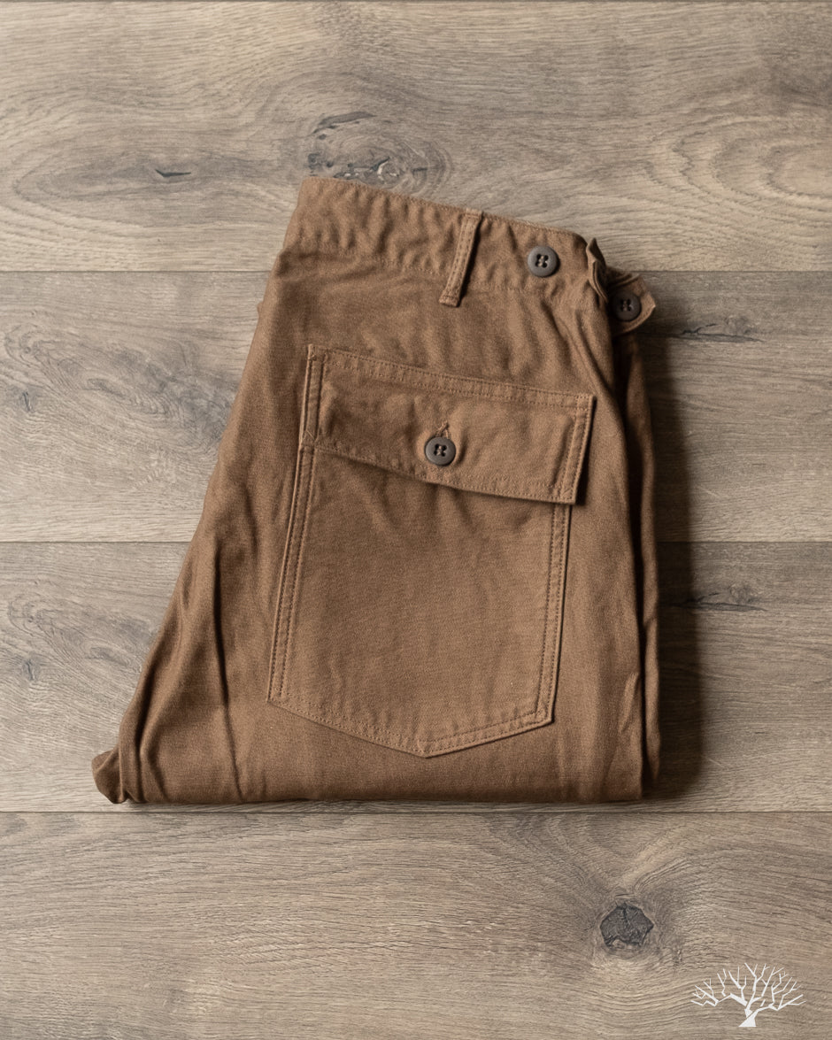 Slim Fit Fatigue Pants Brown