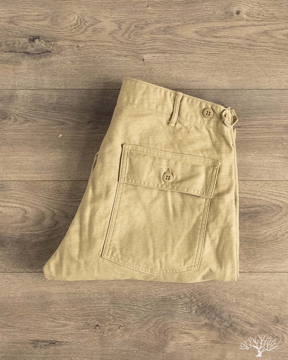 orSlow - Slim Fit Fatigue Pants - Sand Beige – Withered Fig