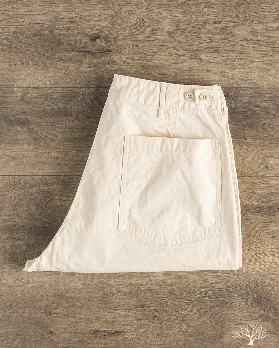 orSlow - Summer Fatigue Pants - Ecru – Withered Fig