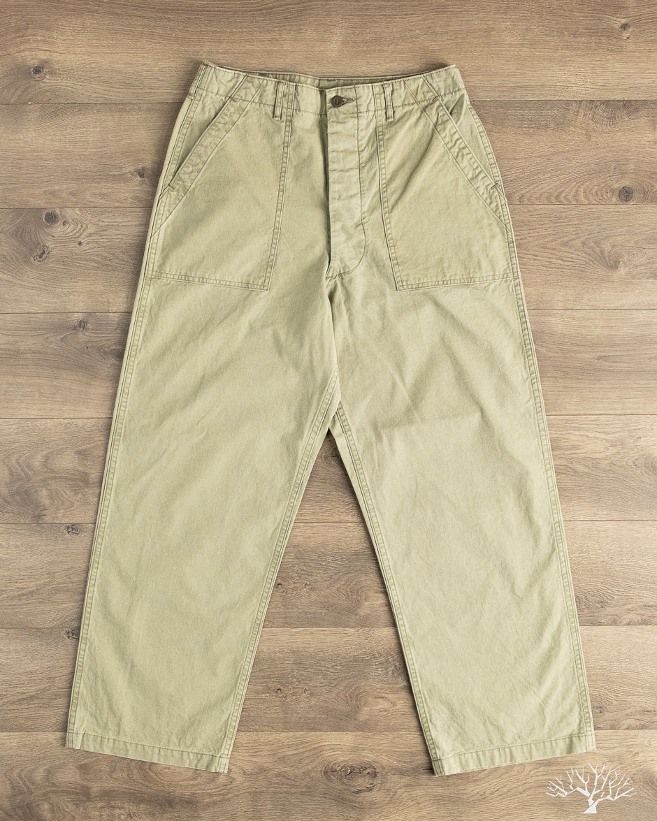 orSlow - Summer Fatigue Pants - Green – Withered Fig