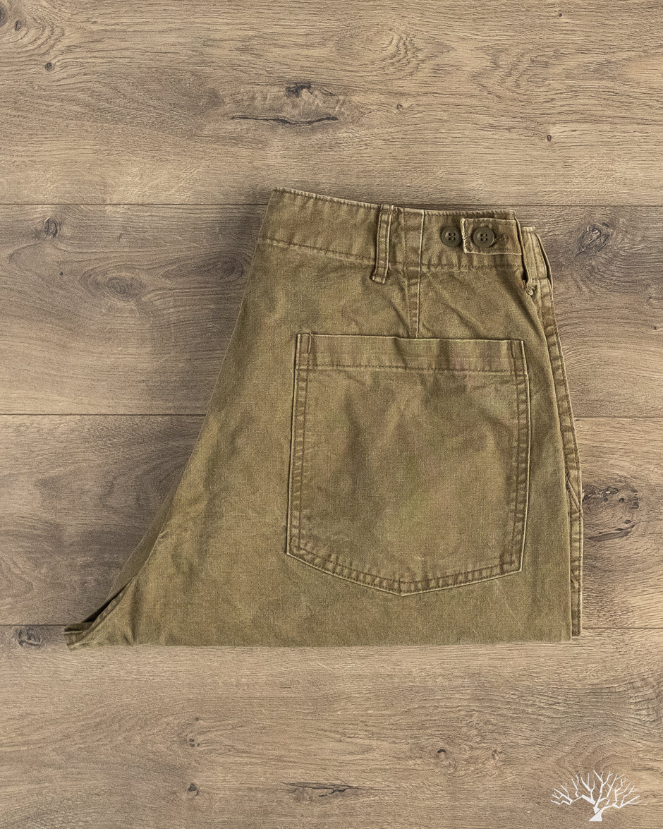 orSlow - Summer Fatigue Pants - Olive – Withered Fig