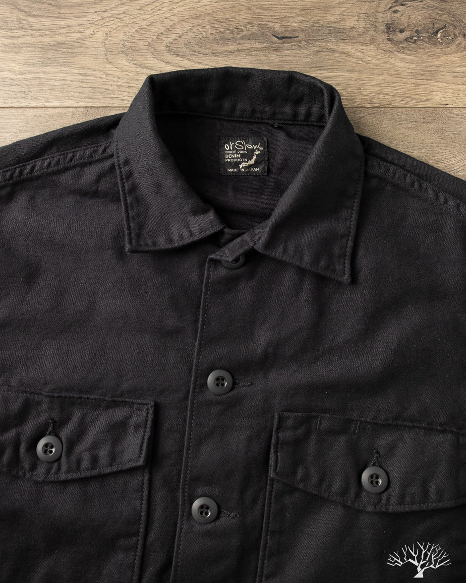 army fatigue dress shirt OrSlow US Army Fatigue Shirt Olive Japan