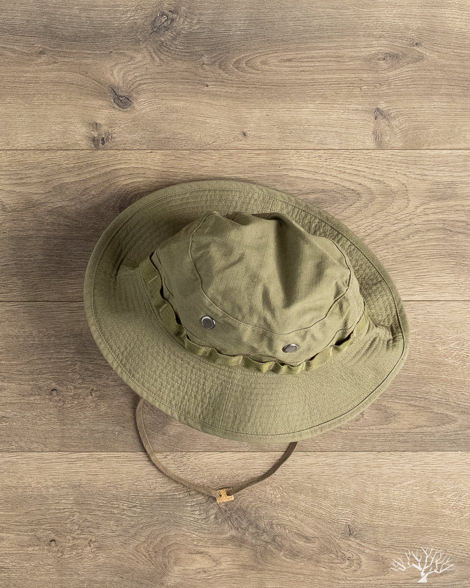 JUNGLE / HAT / COTTON. WEATHER オリーブドラブ orSlow - U.S. Army Jungle Hat - Army Green Ripstop – Withered Fig