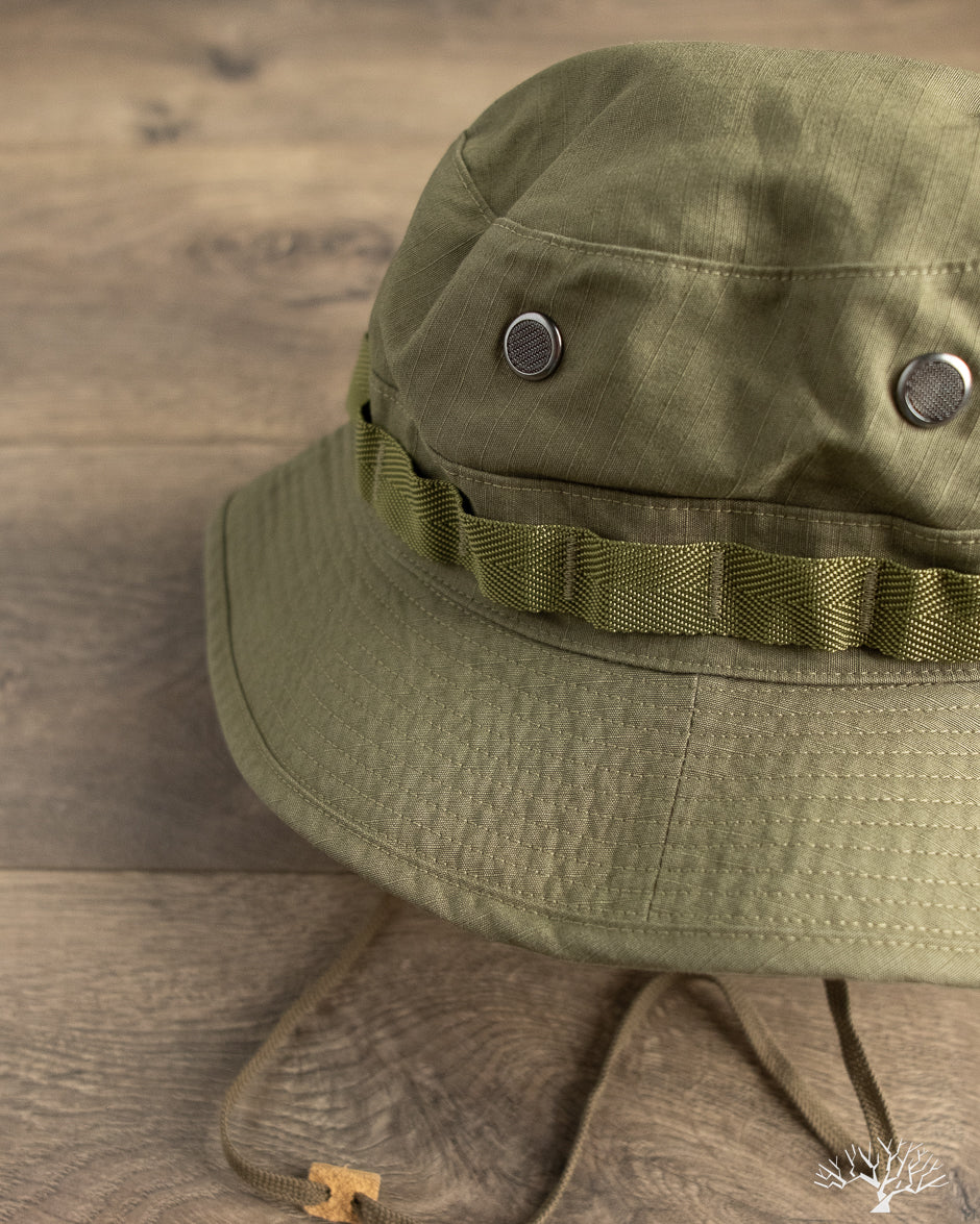 JUNGLE / HAT / COTTON. WEATHER オリーブドラブ orSlow - U.S. Army Jungle Hat - Army Green Ripstop – Withered Fig