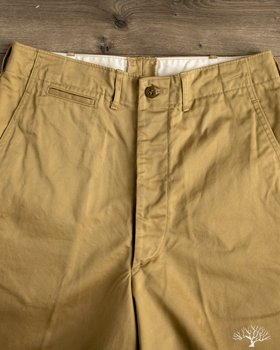 orSlow VINTAGE FIT ARMY TROUSERS ダークカーキ orSlow - Vintage Fit Army Trousers - Dark Khaki – Withered Fig