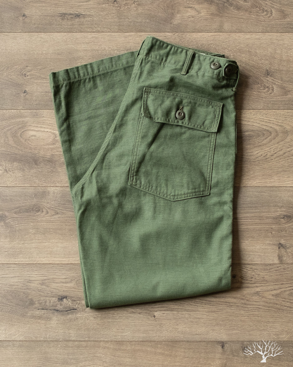 orSlow - Women's Short Length Fatigue Pants - Green – Withered Fig