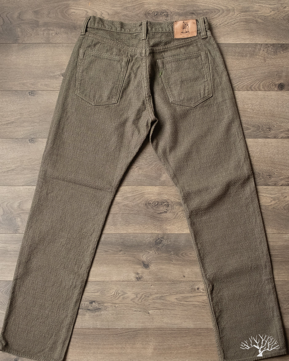 CRUST SASHIKO JACQUARD WIDE PANT / BLK