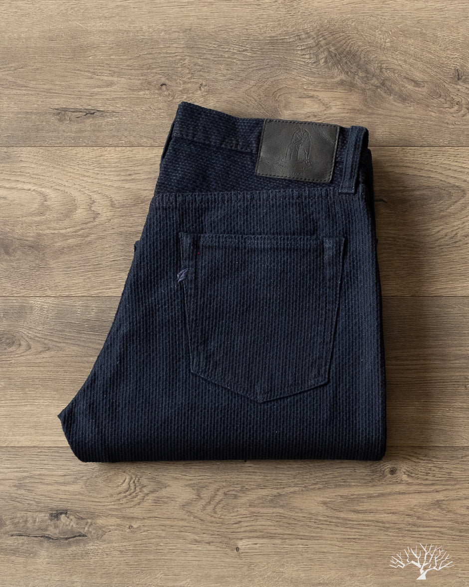 Pure Blue Japan - 1178-ID Woven Sashiko 5 Pockets Pants Regular