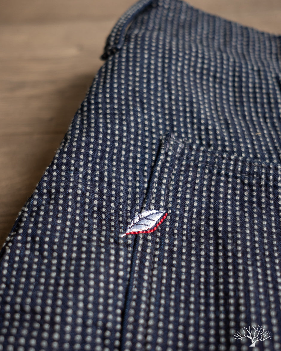 Pure Blue Japan - 1180-2 Stitch Stripe Comfortable Shorts - Indigo x Thin Stripe 38 Pure Blue Japan - 1180-2 Stitch Stripe Comfortable Shorts - Indigo x Thin Stripe 38