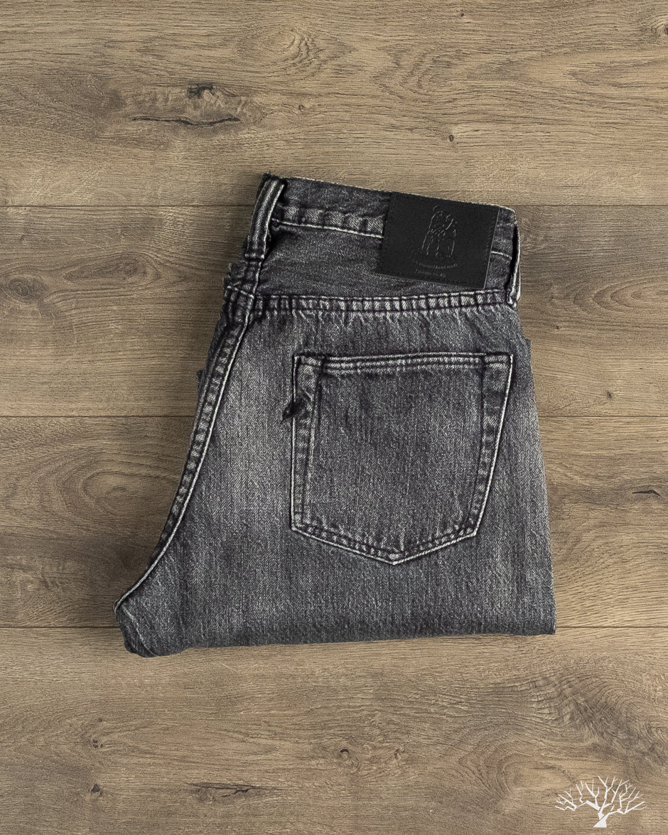 パンツ OVY JapanBlackWashedHeavyOzDenimPants Pure Blue Japan - USED-003-BK 14oz Natural Used Wash Regular