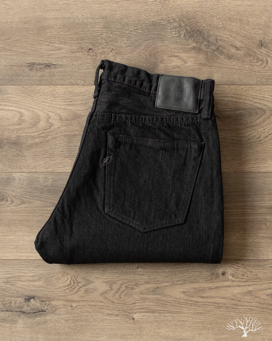 Pure Blue Japan - XX-019-BK 14oz Double Black Relaxed Tapered