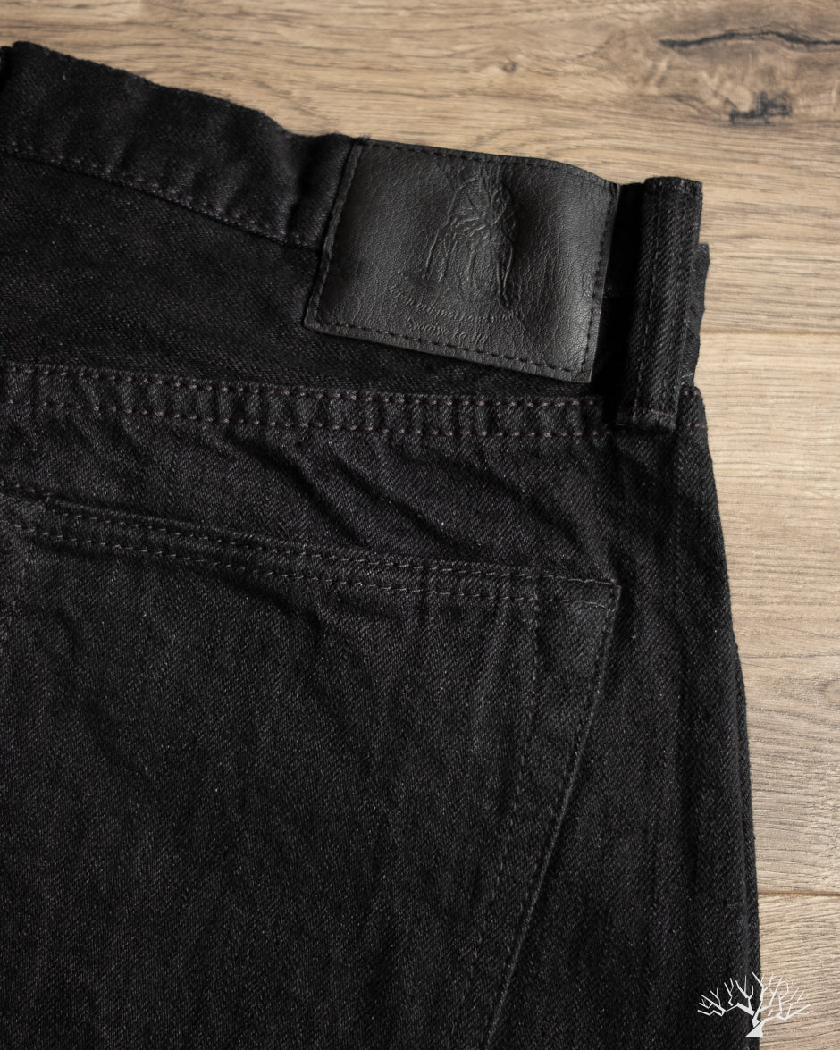 Pure Blue Japan - XX-019-BK 14oz Double Black Relaxed Tapered