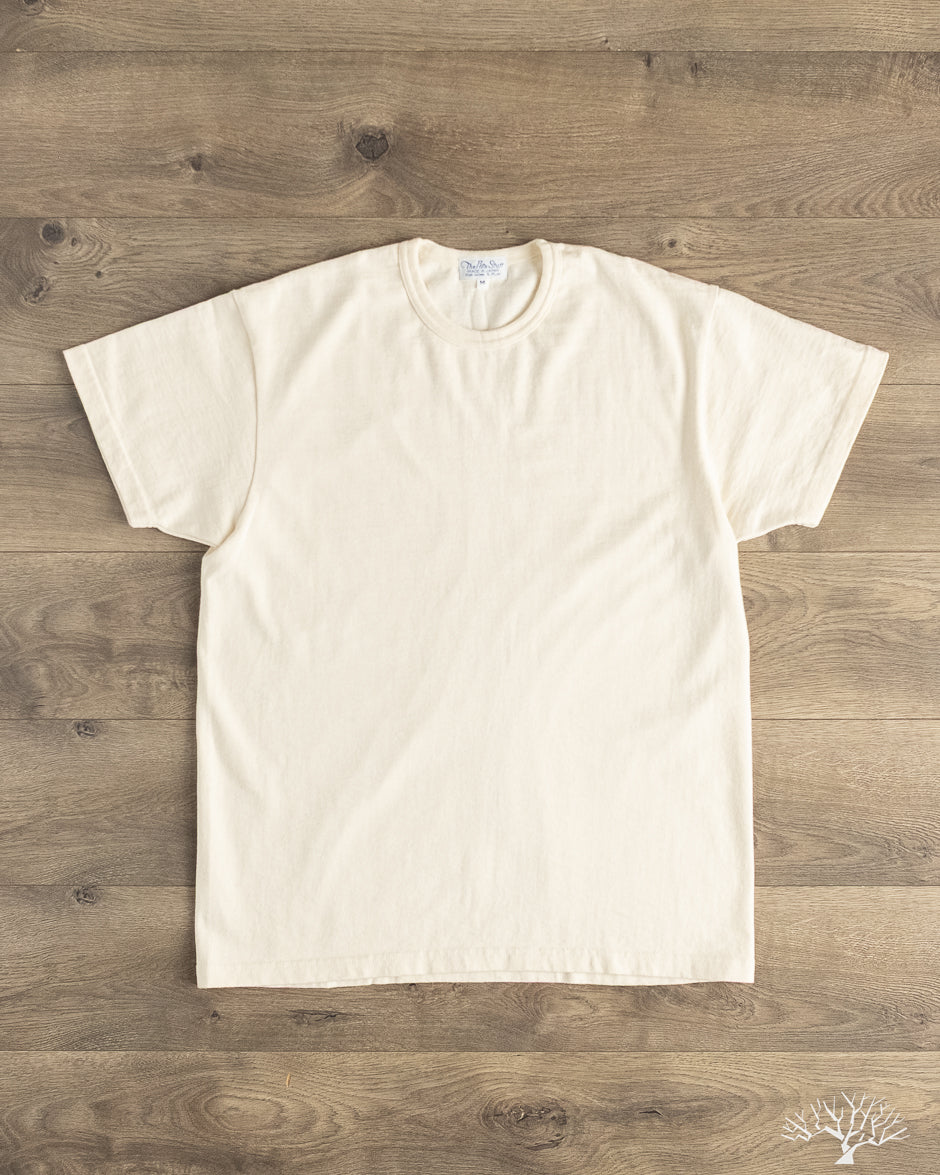 The Rite Stuff - Heavyweight 9oz Loopwheel Tee - Ecru – Withered Fig