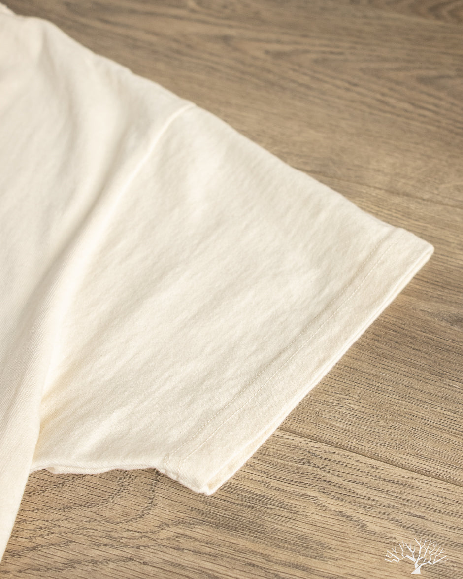 The Rite Stuff - Heavyweight 9oz Loopwheel Tee - Ecru – Withered Fig