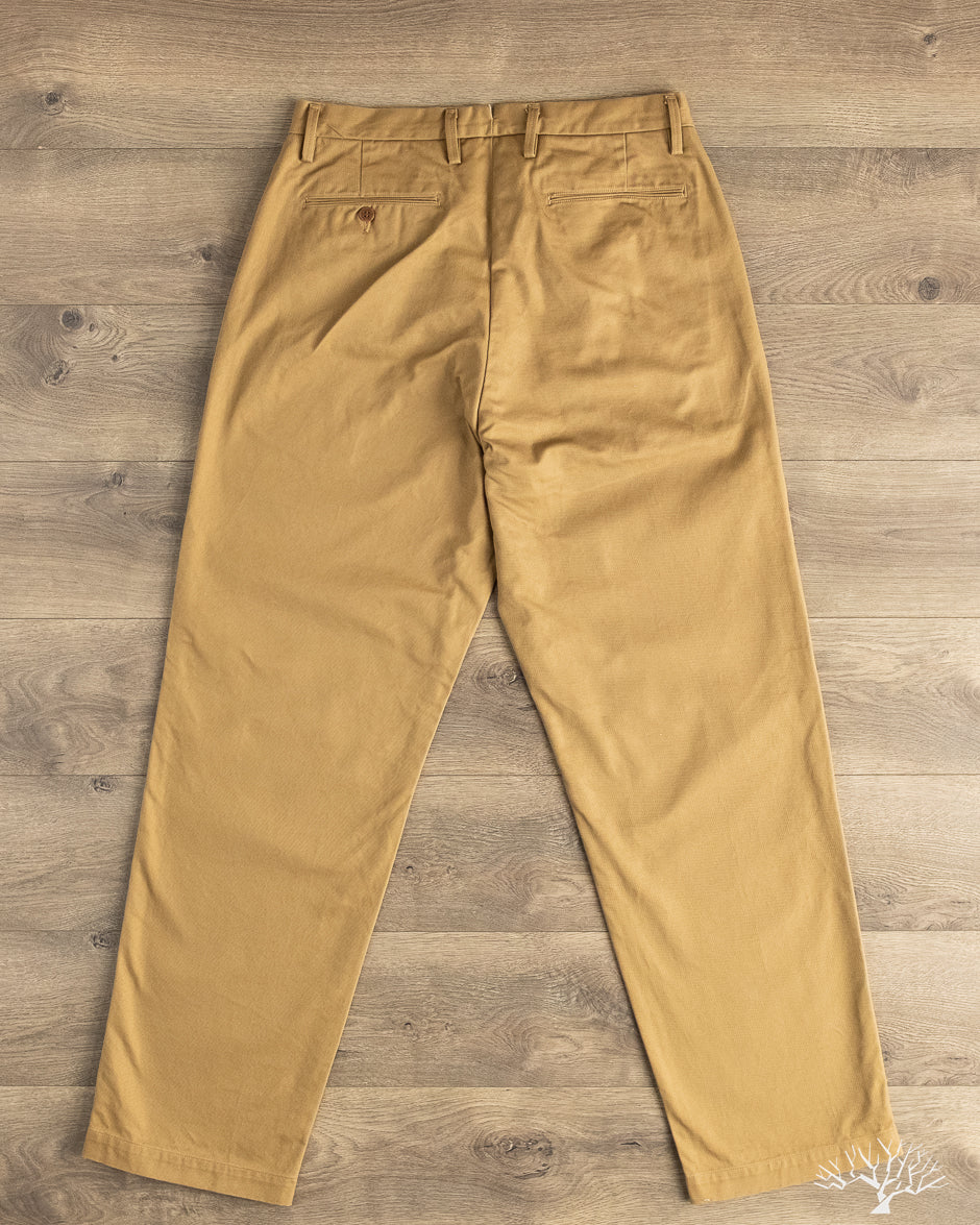 Seuvas - Chino 2-Tuck Trousers - Brown – Withered Fig