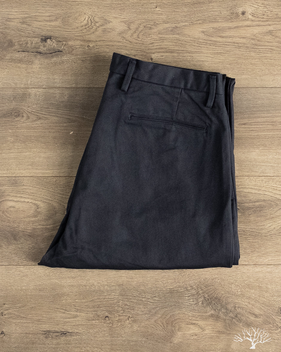 Seuvas - Chino 2-Tuck Trousers - Navy – Withered Fig