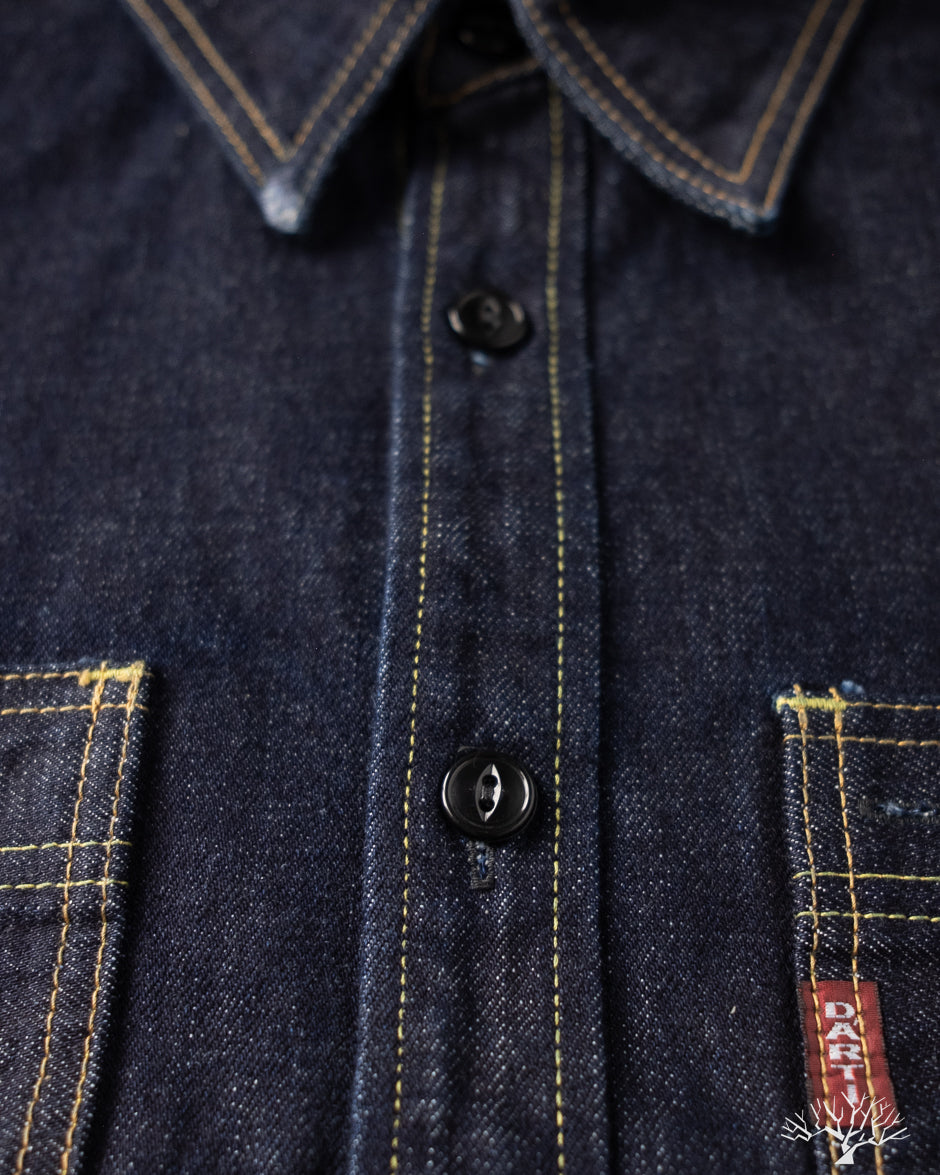 Studio d'Artisan - 14oz Selvedge Denim Work Shirt – Withered Fig