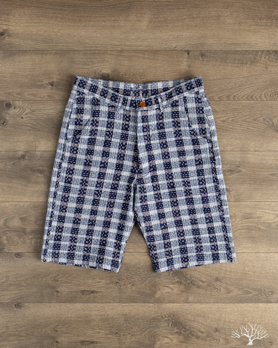 Studio D'Artisan - Indigo Noragi Sashiko Shorts – Withered Fig