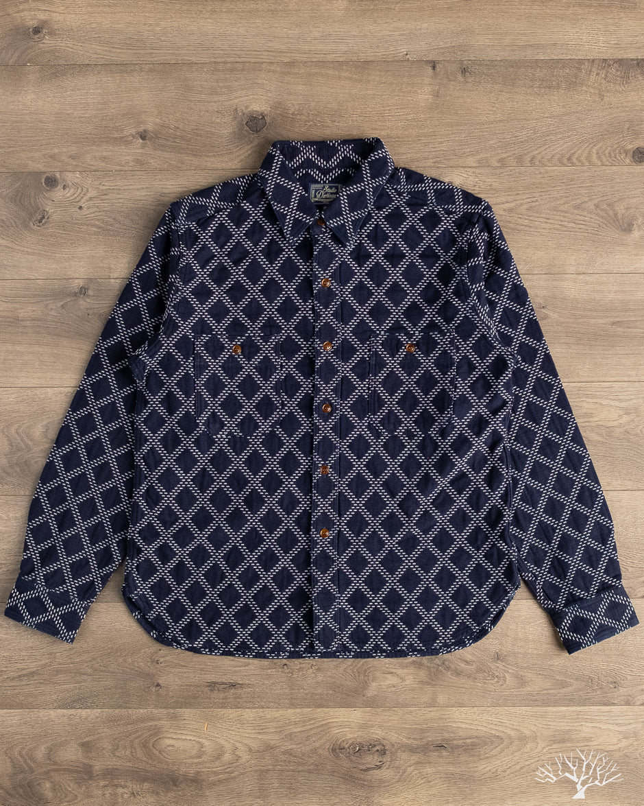 Studio d'Artisan - Indigo Sashiko Work Shirt – Withered Fig