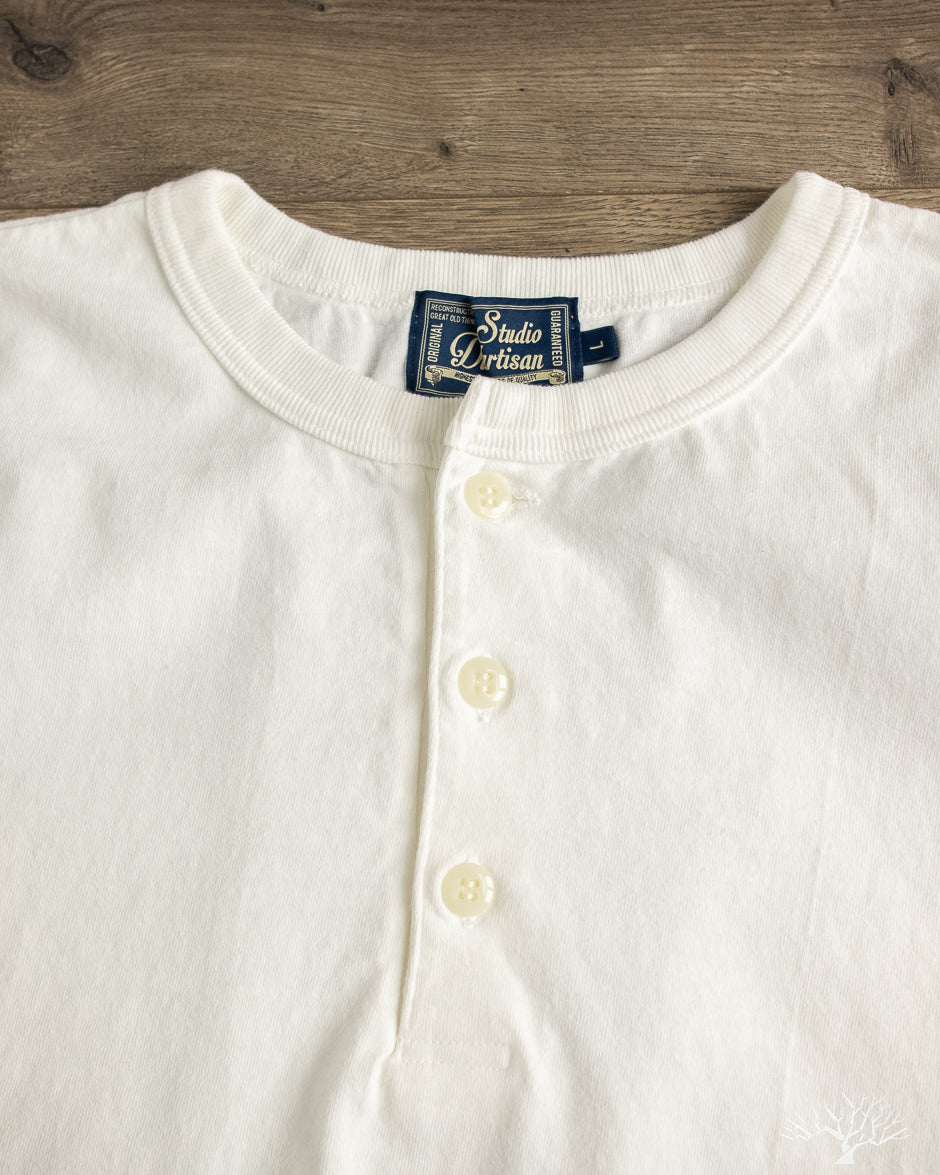 Studio d'Artisan - Ishikawadai Tubular Jersey Henley T-Shirt