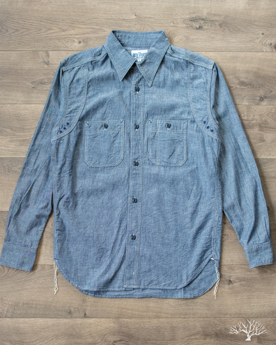 The Rite Stuff - Heracles Work Shirt - 5oz Chambray – Withered Fig