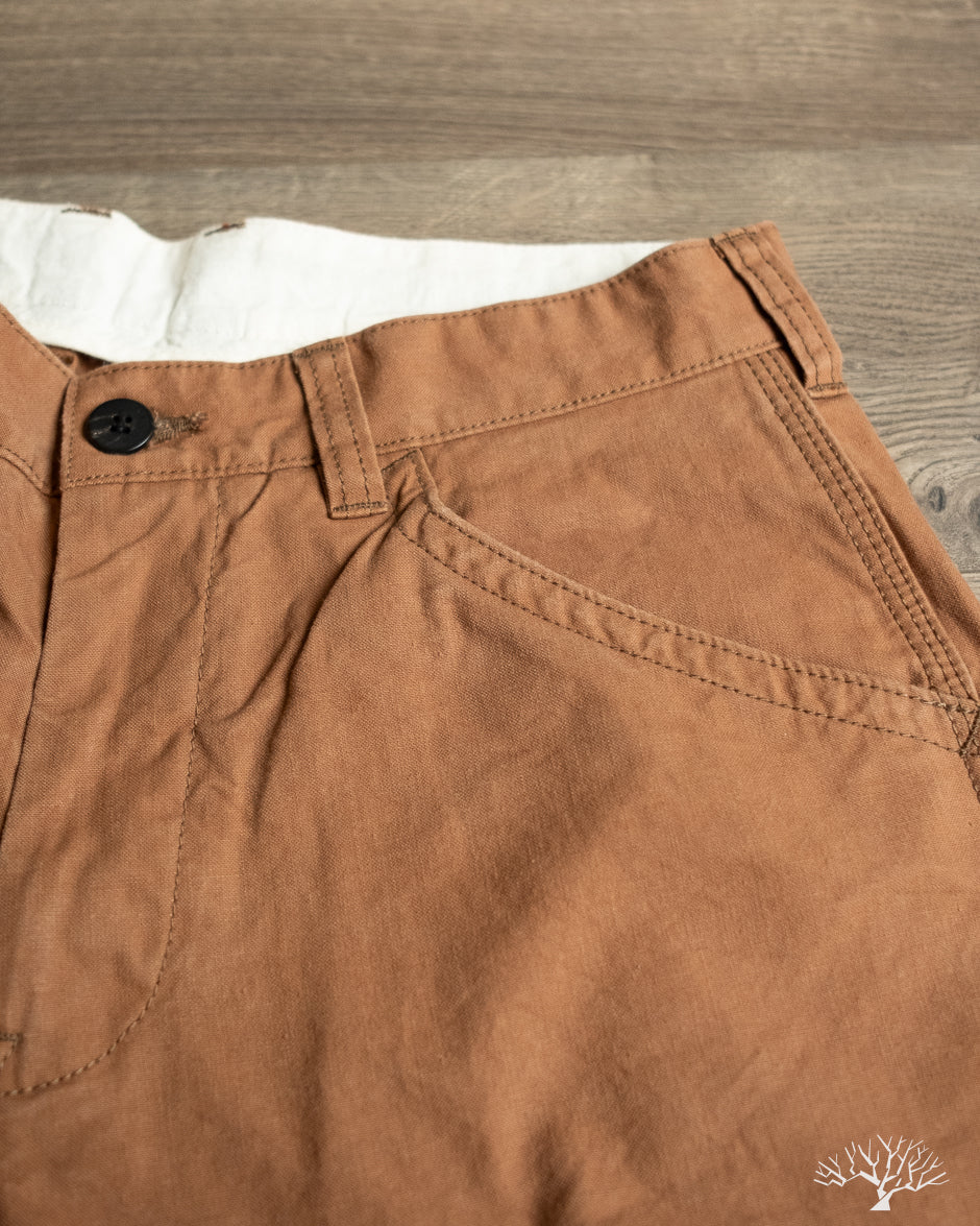 ユーゲン HEUGN ユーゲン コットン Tack Shorts ボトムス メンズ ブラウン 3 TROUSER 023 Tim 3 UES - Duck Shorts - Olive – Withered Fig