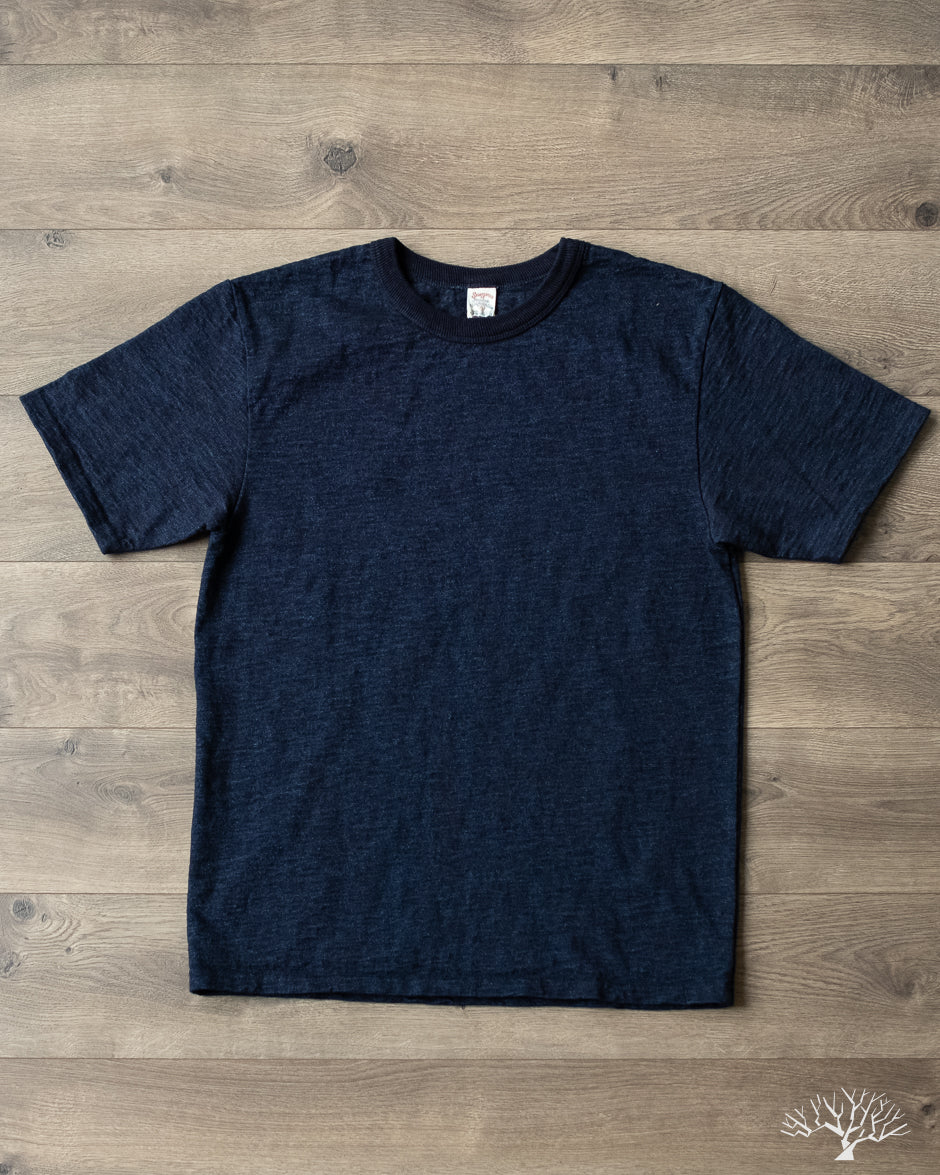 Yarn-Dyed Indigo T-Shirt
