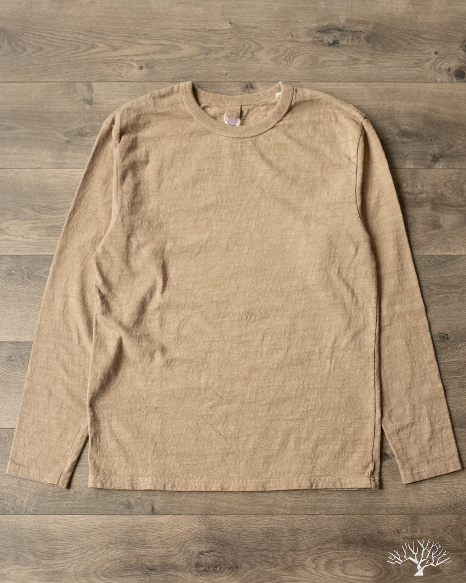 UES - No. 8 Slub Nep Long-Sleeve Tee - Beige – Withered Fig