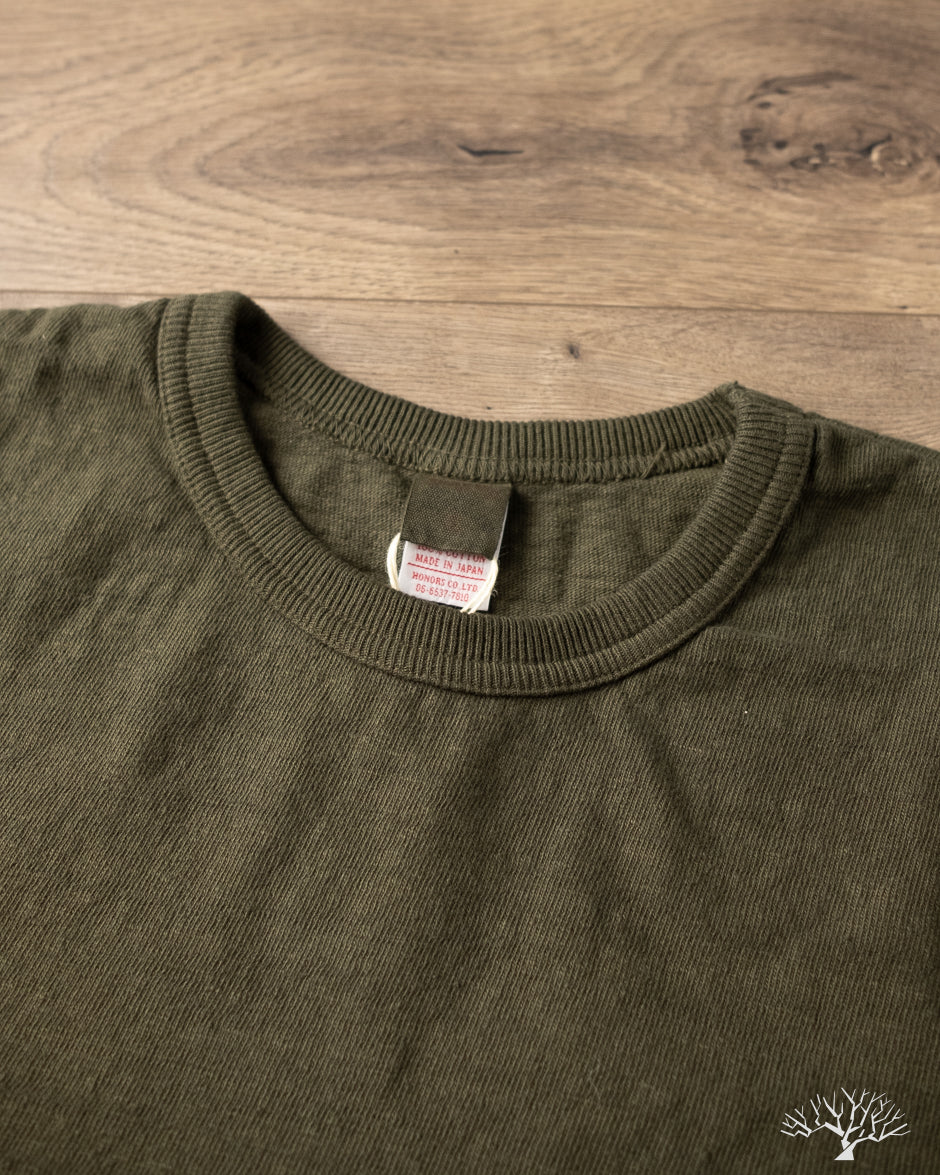 トップス sin UES - No. 8 Slub Nep Long-Sleeve Tee - Green – Withered Fig