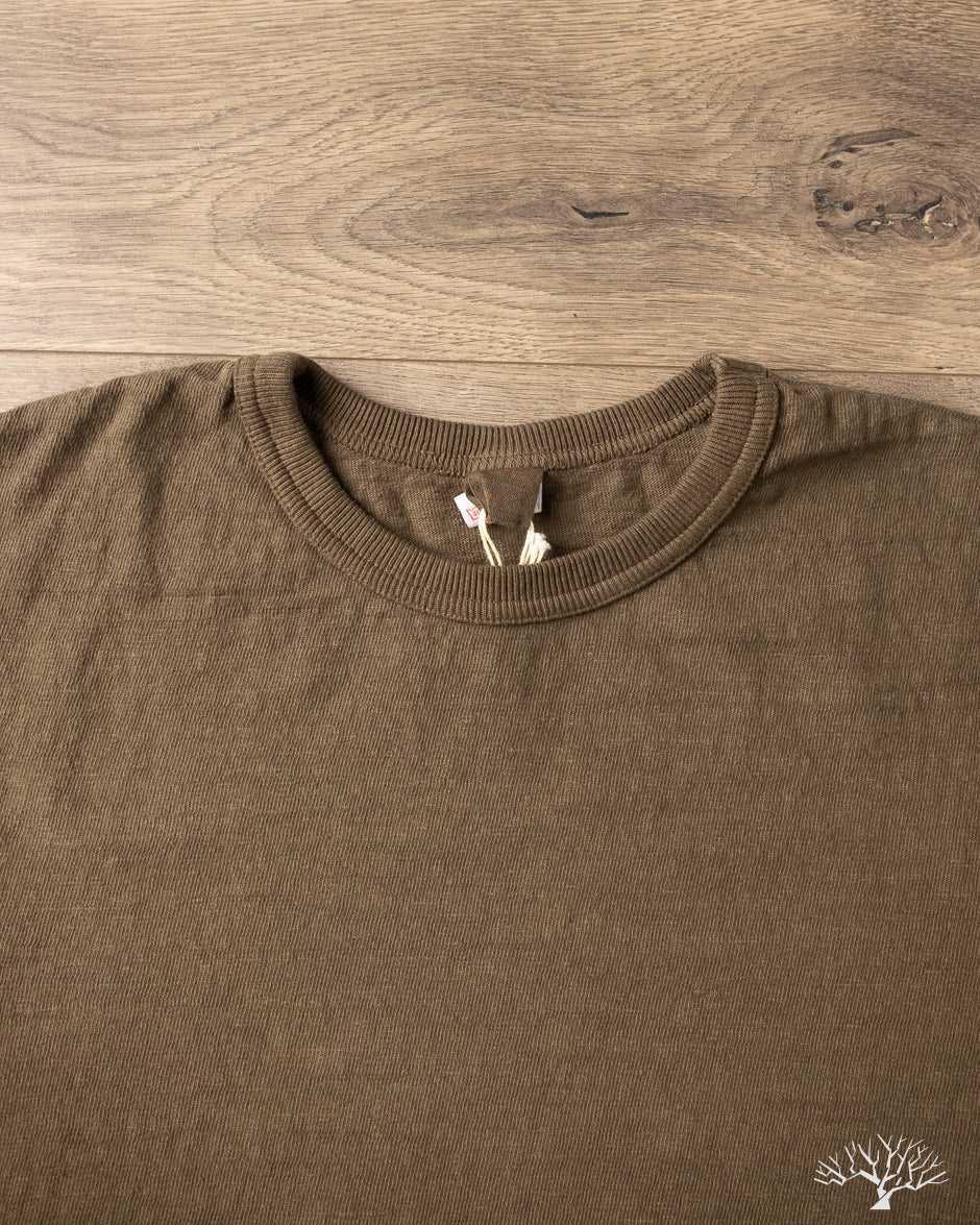 UES - No. 8 Slub Nep Long-Sleeve Tee - Olive – Withered Fig
