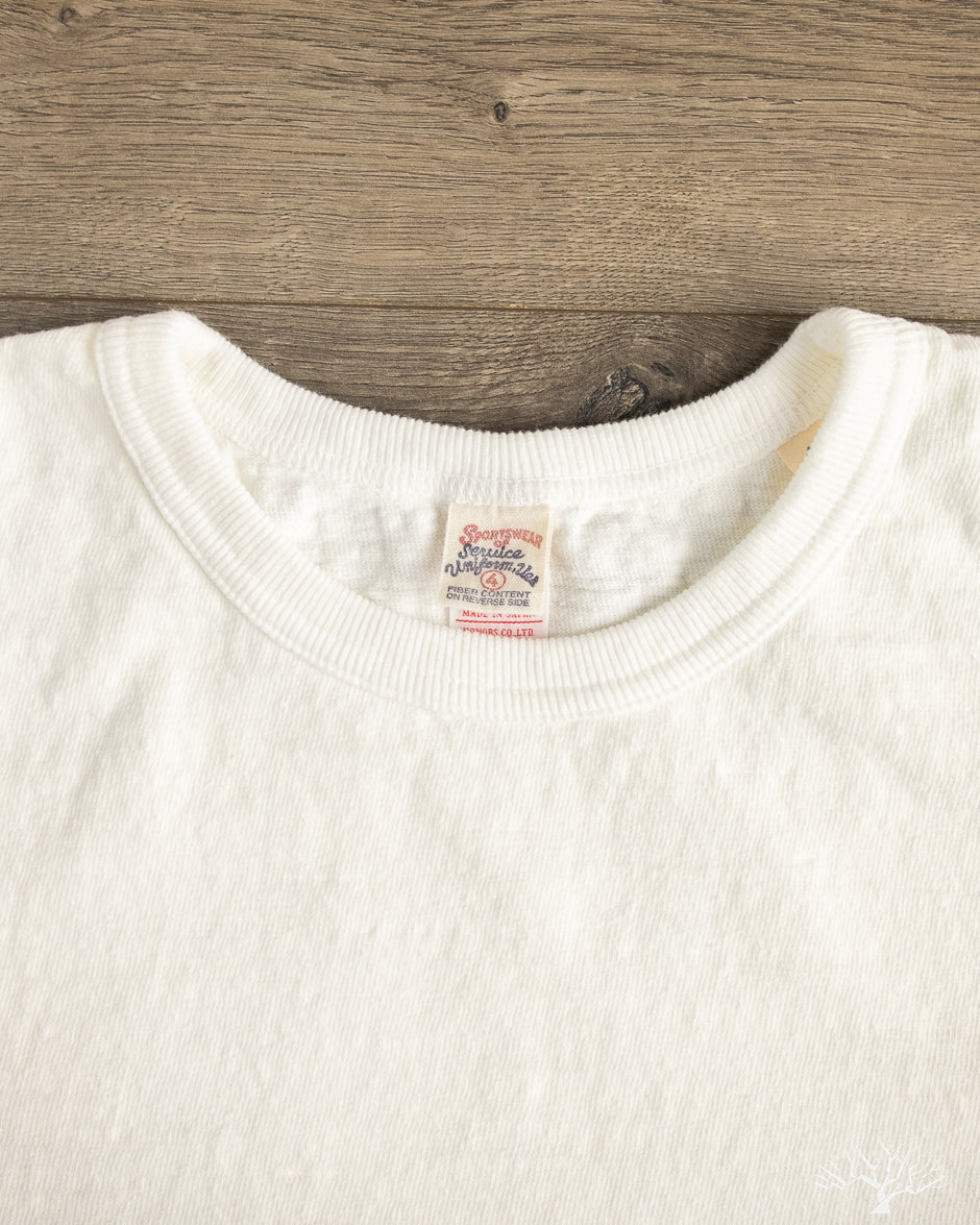 UES - No. 8 Slub Nep Tee - White – Withered Fig