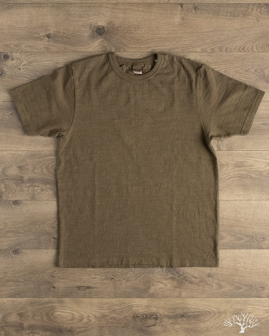 UES - No. 8 Slub Nep Tee - Olive – Withered Fig