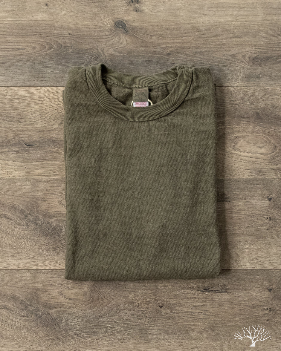 Tee★Suuオリーブ38 UES - No. 8 Slub Nep Tee - Olive – Withered Fig