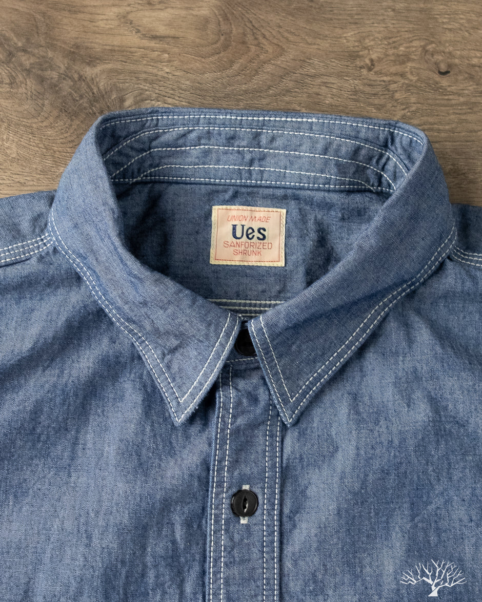 UES Triple Stitch Work Shirt - Chambray – Withered Fig