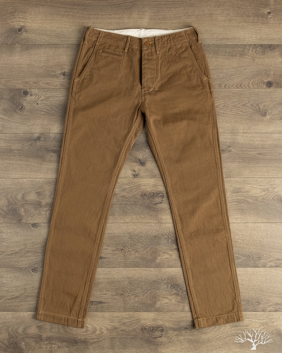 UES - Yarn-Dyed Slim Chinos - Olive – Withered Fig