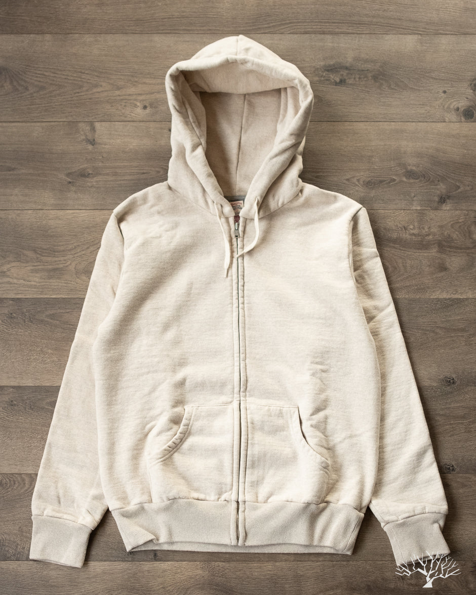 Zip Hoodie Sweatshirt Oatmeal - Main Image