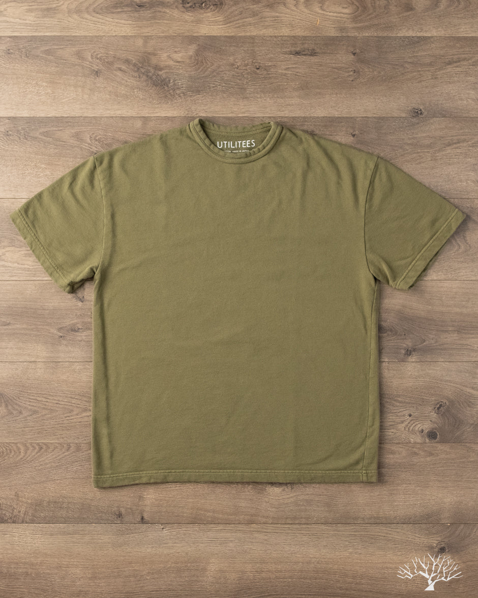 Iron Heart - UTIL-BT-OLV - 10oz Mini Fleece Crew Neck T-Shirt