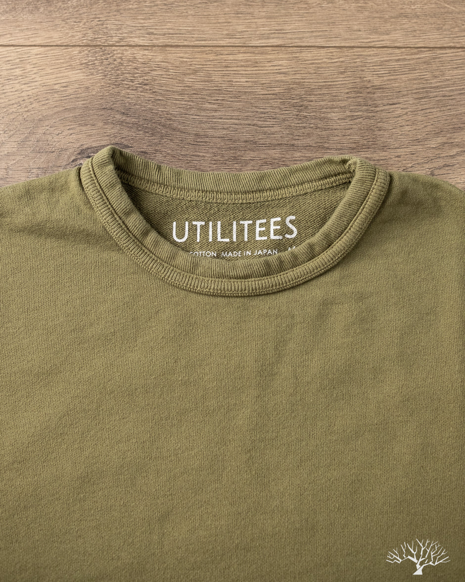 Iron Heart - UTIL-BT-OLV - 10oz Mini Fleece Crew Neck T-Shirt