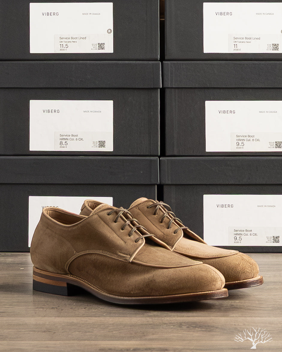 Viberg - Savoy Shoe - Bison Janus Calf Suede - Cantilever