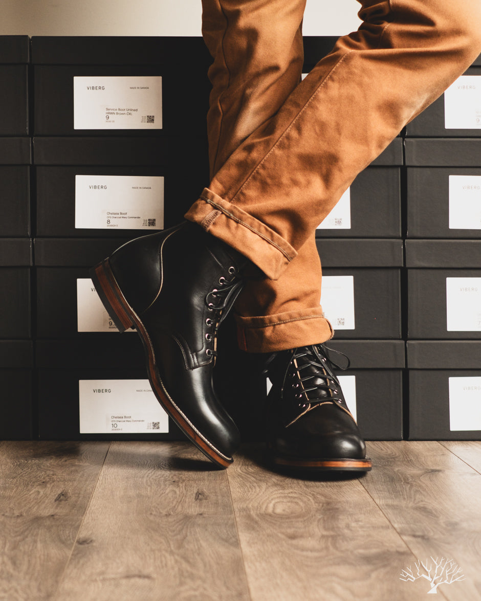 Viberg - Service Boot - Black Chromexcel - 2030 – Withered Fig