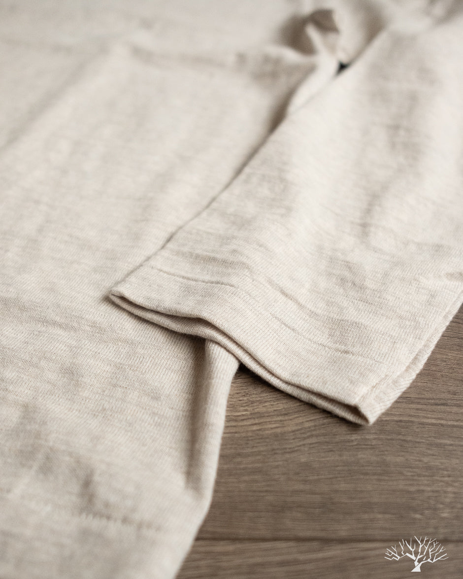 Warehouse - Lot 5906 - Long-Sleeve Crew Neck T-Shirt - Oatmeal