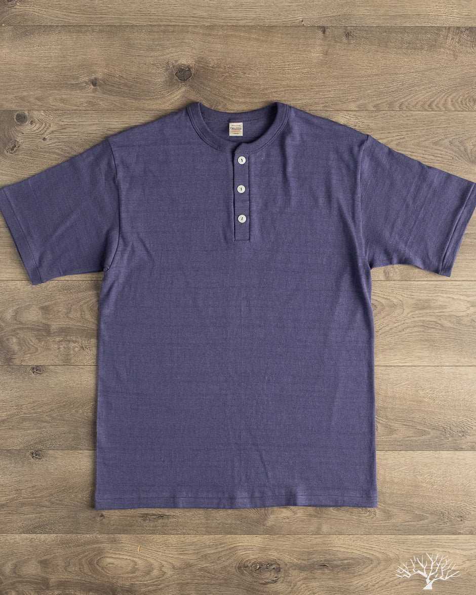 Warehouse - Lot 4601 - Henley T-Shirt - Eggplant – Withered Fig