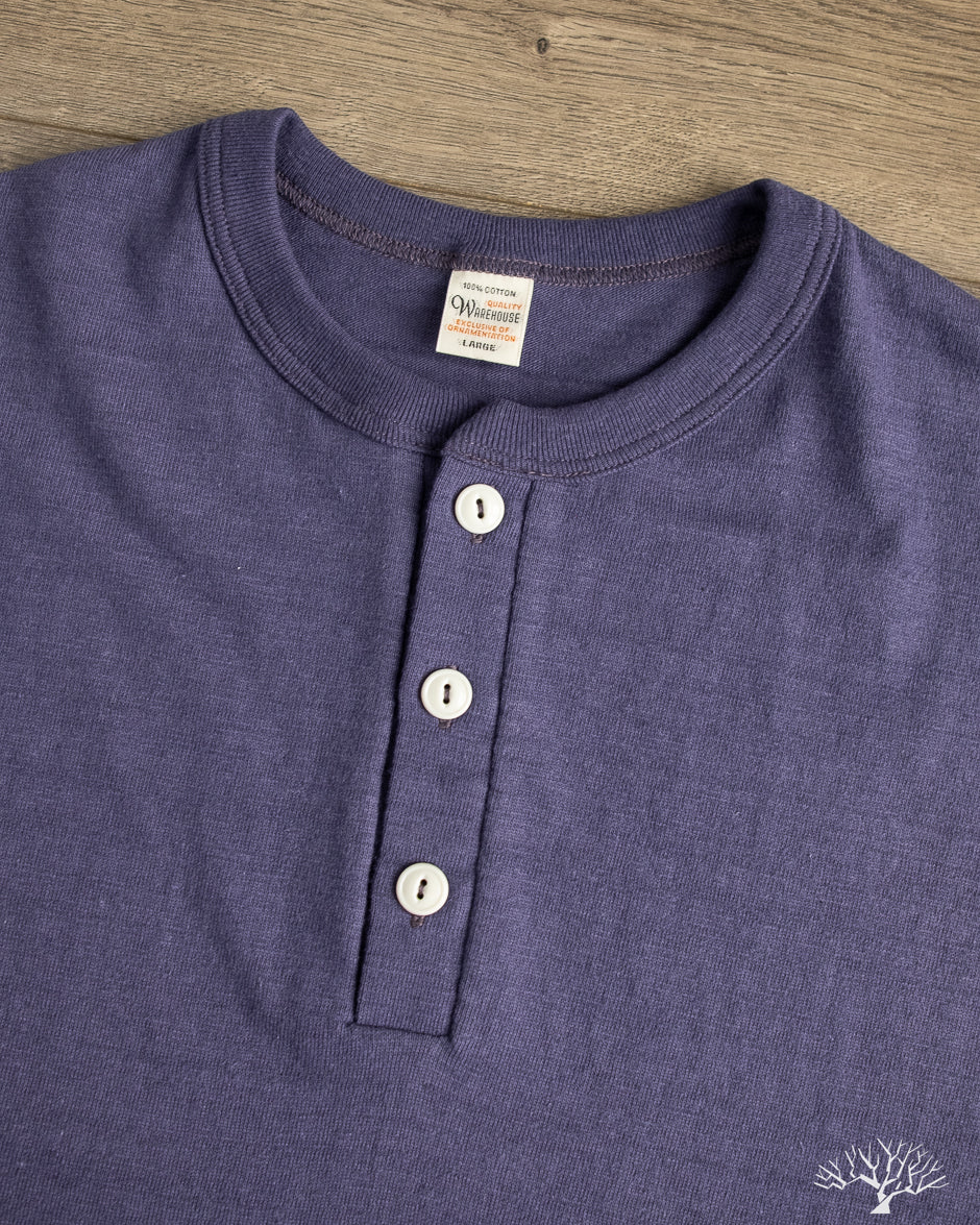 Warehouse - Lot 4601 - Henley T-Shirt - Eggplant – Withered Fig
